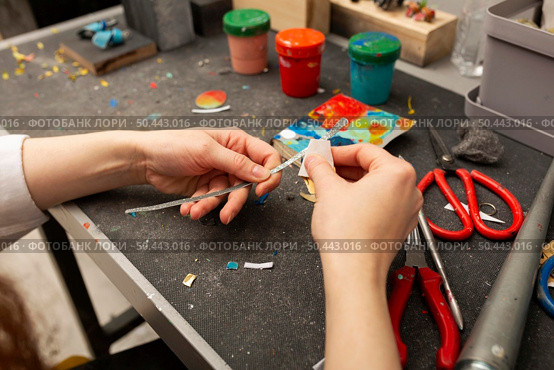 artisan job crafting elements arrangement. Стоковое фото, агентство Ingram Publishing / Фотобанк Лори