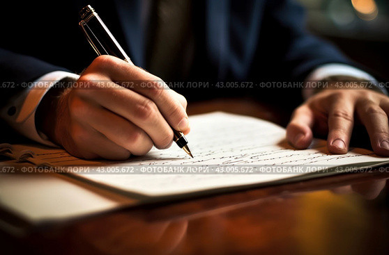 Artistic Closeup photo of writing man. Generate ai. Стоковое AI-изображение, AI-художник Иван Рябоконь / Фотобанк Лори