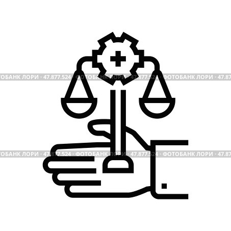assistance in compliance with regulatory requirements line icon vector illustration. Стоковая иллюстрация, иллюстратор Vectorwin / Фотобанк Лори