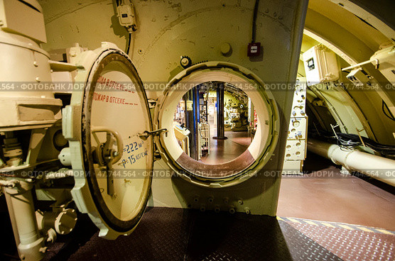 Атомная подводная лодка К-3 (Ленинский комсомол). Кронштадт. Стоковое фото, фотограф Яковлев Сергей / Фотобанк Лори