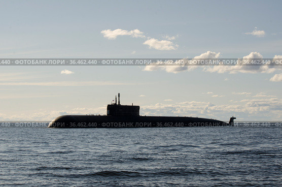 Атомная подводная лодка. Российская субмарина. Стоковое фото, фотограф Яковлев Сергей / Фотобанк Лори