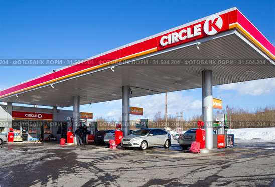 АЗС "Circle K" (2019 год). Редакционное фото, фотограф Вячеслав Палес / Фотобанк Лори