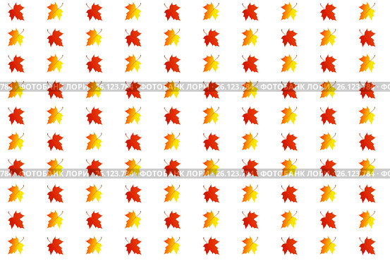 Background of colored maple leaves. Стоковая иллюстрация, иллюстратор Михаил Яковлев (ktynzq) / Фотобанк Лори