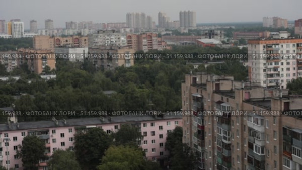 Балашиха проводка жилых высотных домов (2021 год). Стоковое видео, видеограф Дмитрий Неумоин / Фотобанк Лори