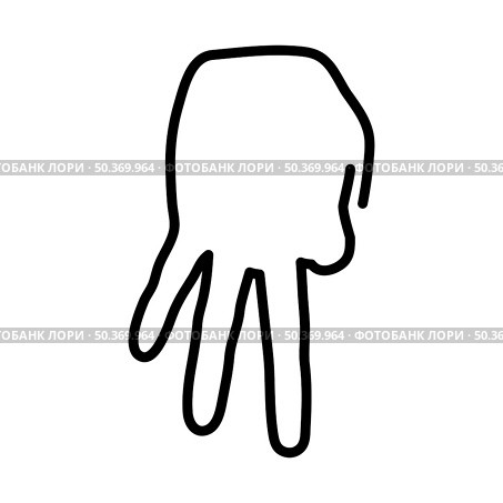 Baseball Catcher Gesture Icon. Editable Bold Outline With Color Fill Design. Vector Illustration. Стоковая иллюстрация, агентство Ingram Publishing / Фотобанк Лори