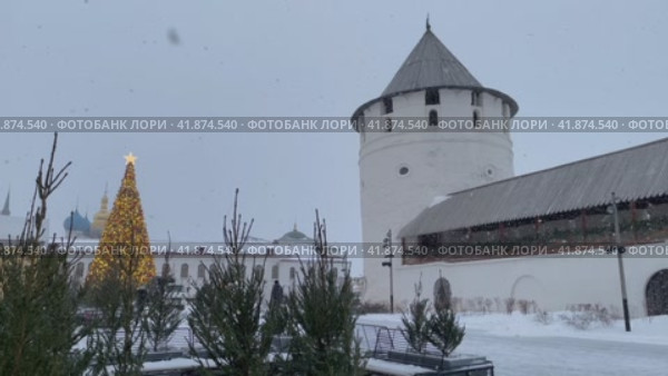 Башня казанского Кремля. Россия, город Казань (2023 год). Стоковое видео, видеограф Щеголева Ольга / Фотобанк Лори