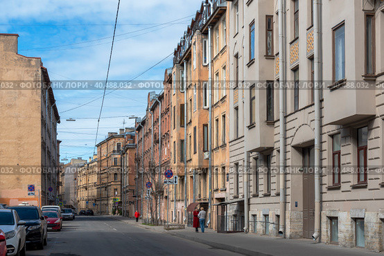 Басков переулок. Санкт-Петербург (2023 год). Редакционное фото, фотограф Александр Щепин / Фотобанк Лори