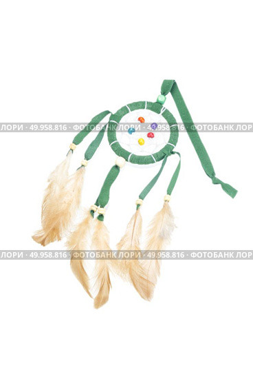 Beautiful dream catcher isolated on white with clipping path. Стоковое фото, агентство Ingram Publishing / Фотобанк Лори