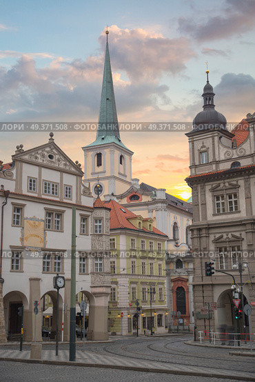 beautiful old streets of Prague. Czech Republic. Стоковое фото, агентство Ingram Publishing / Фотобанк Лори