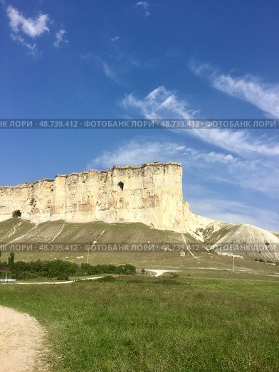 Белая скала (Ак-Кая). Республика Крым, Белогорский район (2022 год). Стоковое фото, фотограф Щеголева Ольга / Фотобанк Лори