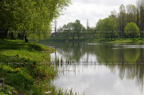 Белгород. Река Везелка в районе Парка Победы (2007 год). Стоковое фото, фотограф Дмитрий Щукин / Фотобанк Лори