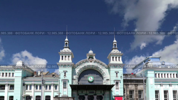 Белорусский железнодорожный вокзал в Москве, Россия (2015 год). Редакционное видео, видеограф Владимир Журавлев / Фотобанк Лори