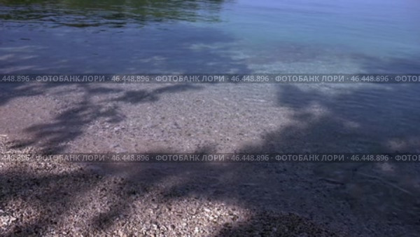 Берег Адриатического моря. Чистая и прозрачная вода. Хорватия. Май. Shore of the Adriatic Sea. Clean and clear water. Croatia. May. Стоковое видео, видеограф Горшков Александр / Фотобанк Лори