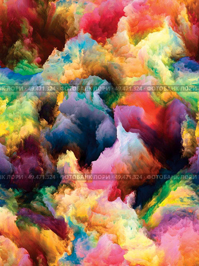 Beyond Impasto series. Background composition of  rich colorful textures on the subject of art, design, creativity and imagination. Стоковое фото, агентство Ingram Publishing / Фотобанк Лори