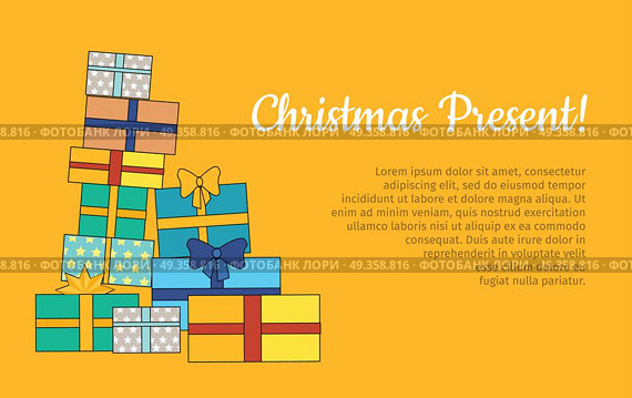 Big Pile of Colorful Wrapped Gift Boxes Web Banner. Big pile of colorful wrapped gift boxes. Mountain gifts. Beautiful present box with overwhelming bow. Gift box icon. Gift symbol. Christmas gift box. Isolated vector illustration. Стоковая иллюстрация, агентство Ingram Publishing / Фотобанк Лори