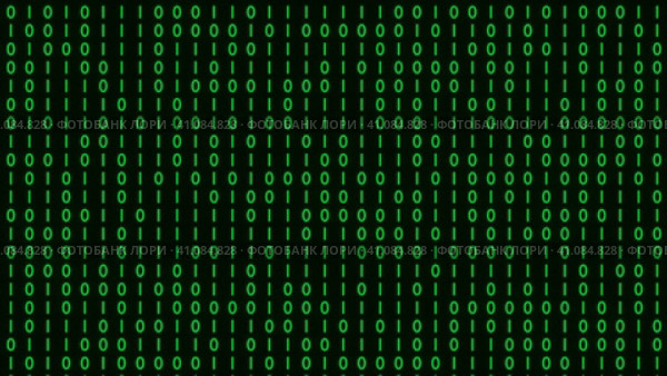 Binary code black and green background with digits moving on screen, Concept of digital age. Algorithm binary, hud interface, data code, decryption and encoding, row matrix background. Стоковое видео, видеограф Ирина Ткачук / Фотобанк Лори
