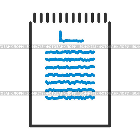Binder Notebook Icon. Editable Bold Outline With Color Fill Design. Vector Illustration. Стоковая иллюстрация, агентство Ingram Publishing / Фотобанк Лори