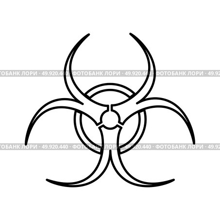 Biological danger icon . Стоковая иллюстрация, агентство Ingram Publishing / Фотобанк Лори