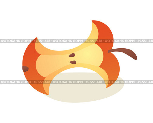 Bitten apple fruit vector, plant with seeds sweet and delicious snack of natural origin, ecological waste isolated icon in flat style. Product eaten. Bitten Apple with Seeds, Ecological Waste Vector. Стоковая иллюстрация, агентство Ingram Publishing / Фотобанк Лори