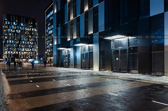 Бизнес-центр "Ostankino business park" класса А, Огородный проезд, 16/1с4, 16/1с3 и строящийся 16/1с2. Редакционное фото, фотограф Алёшина Оксана / Фотобанк Лори
