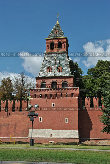 Благовещенская башня Московского Кремля (2014 год). Редакционное фото, фотограф lana1501 / Фотобанк Лори