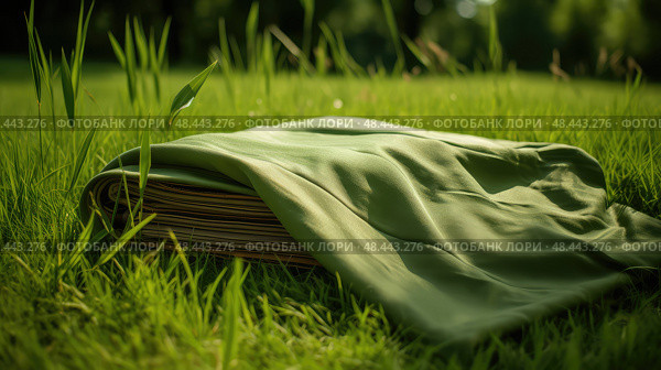 blanket bamboo fabric ai generated. Стоковое AI-изображение, AI-художник Vectorwin / Фотобанк Лори