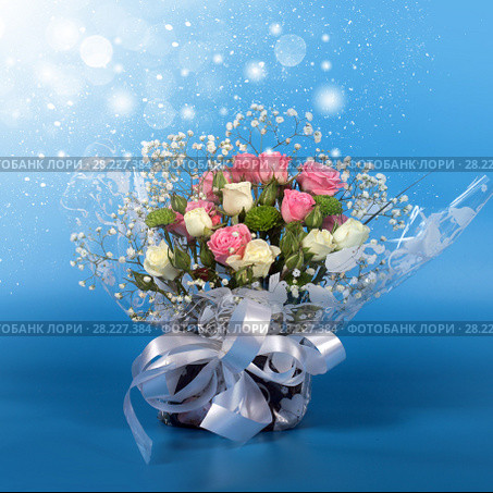 Blossom of beautiful flowers roses. Стоковое фото, фотограф ElenArt / Фотобанк Лори