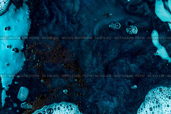 blue liquid with black blobs. Стоковое фото, агентство Ingram Publishing / Фотобанк Лори