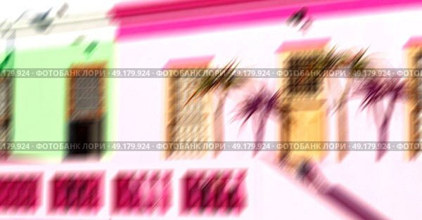 blur in south africa cape town    bo kaap architecture   like   texture background. Стоковое фото, агентство Ingram Publishing / Фотобанк Лори