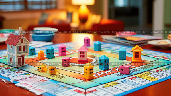 boardgame monopoly house ai generated. Стоковое AI-изображение, AI-художник Vectorwin / Фотобанк Лори