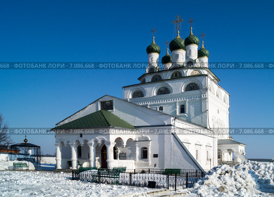 Богоявленский собор мужского монастыря в Мстёре (1687-1688) (2015 год). Стоковое фото, фотограф Сергей Овчинников / Фотобанк Лори