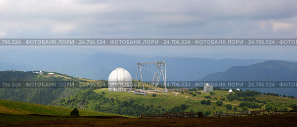 Большой телескоп БТА в Архызе. Стоковое фото, фотограф Анна Костенко / Фотобанк Лори