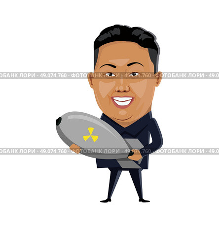 Bomb nuclear explosion design flat. Bomb danger, nuclear explosion, war nuclear, cloud mushroom atomic, energy bomb fire, armageddon bomb, power radioactive bomb, radiation bomb illustration. Стоковая иллюстрация, агентство Ingram Publishing / Фотобанк Лори