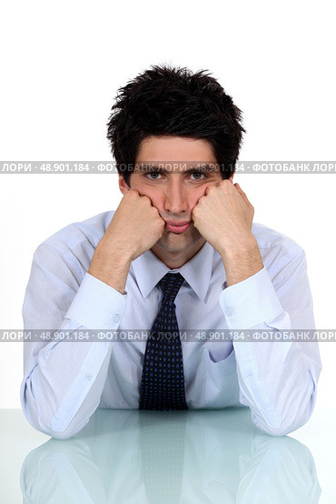 Bored office worker. Стоковое фото, агентство Ingram Publishing / Фотобанк Лори