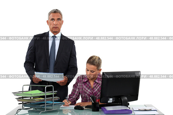 Boss delegating work. Стоковое фото, агентство Ingram Publishing / Фотобанк Лори