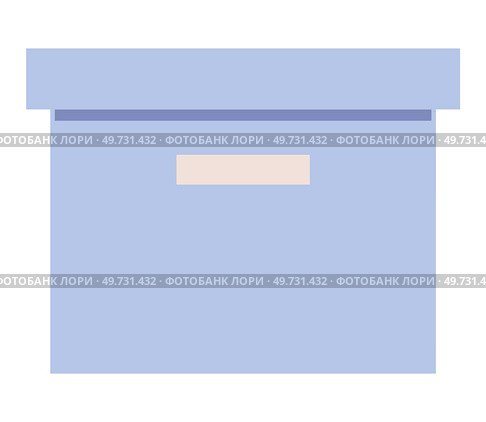 Box of linen or towels. Home laundry concept. Household items. Container with textile. Empty, full of dirty laundry, full of clean clothes. Interior element. Green cardboard box isolated on white. Box of linen or towels. Home laundry concept. Household items. Container with textile insert. Стоковая иллюстрация, агентство Ingram Publishing / Фотобанк Лори
