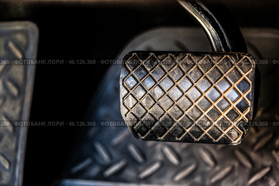 Brake and accelerator pedal of automatic transmission car. Стоковое фото, фотограф Сергей Толмачёв / Фотобанк Лори