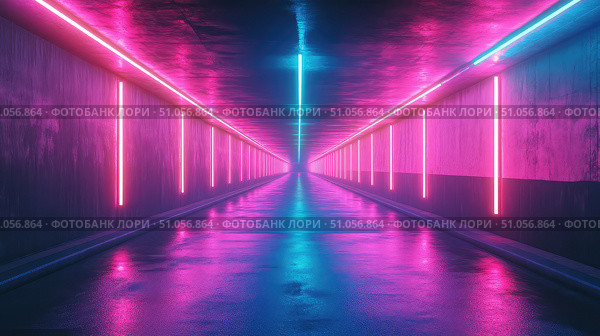 brightness illuminating tunnel ai generated. Стоковое AI-изображение, AI-художник Vectorwin / Фотобанк Лори