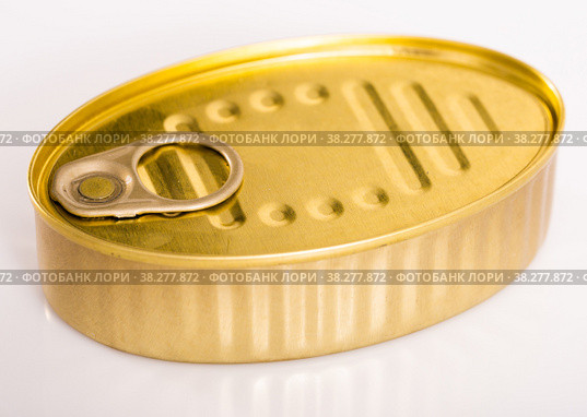 Bronze in can with ring pull, top view of packaging collection. Стоковое фото, фотограф Яков Филимонов / Фотобанк Лори