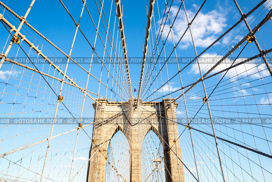 Brooklyn bridge, New York City, USA. Стоковое фото, агентство Ingram Publishing / Фотобанк Лори