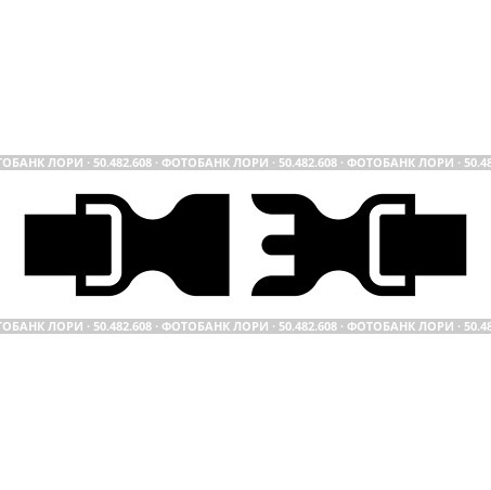 Buckle fastener clasp furniture for clothes system of fast snap join for backpack bag opened icon black color vector illustration image flat style simple. Buckle fastener clasp furniture for clothes system of fast snap join for backpack bag opened icon black color vector illustration image flat style. Стоковая иллюстрация, агентство Ingram Publishing / Фотобанк Лори