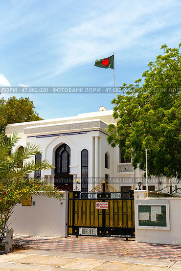 Building of Embassy of Republic of Bangladesh in the city of Muscat. Sultanate of Oman. Стоковое фото, фотограф Евгений Ткачёв / Фотобанк Лори