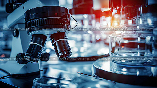 bunsen chemistry lab equipment ai generated. Стоковое AI-изображение, AI-художник Vectorwin / Фотобанк Лори