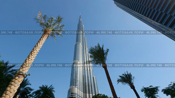 Burj Khalifa in the city of Dubai, United Arab Emirates. Стоковое фото, фотограф David Kashakhi / Фотобанк Лори