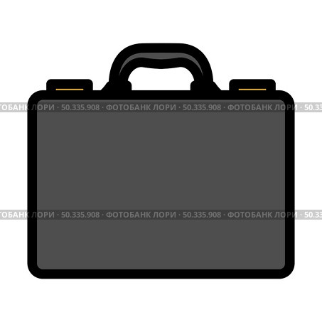 Business Briefcase Icon. Editable Bold Outline With Color Fill Design. Vector Illustration. Стоковая иллюстрация, агентство Ingram Publishing / Фотобанк Лори