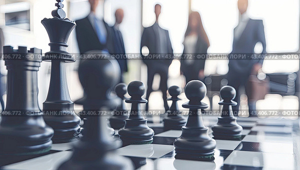 Business leadership is the management of companies with strong leadership and strategic vision. Стоковое AI-изображение, AI-художник Ярославский Максим / Фотобанк Лори