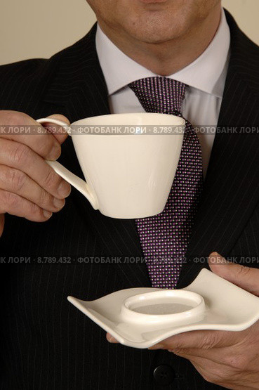 business man lunch meeting coffee. Стоковое фото, фотограф pawel sonnenburg / PantherMedia / Фотобанк Лори