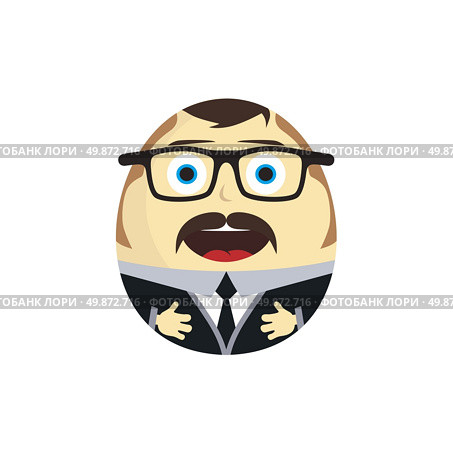 businessman egg doll cartoon character theme vector art illustration. businessman egg doll. Стоковая иллюстрация, агентство Ingram Publishing / Фотобанк Лори