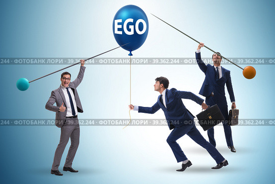 Businessman in excessive ego concept. Стоковое фото, фотограф Elnur / Фотобанк Лори