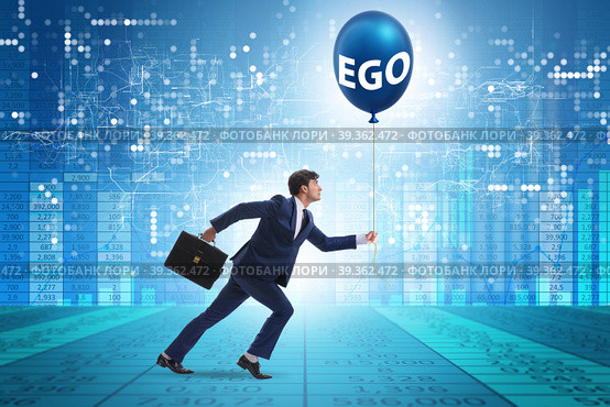 Businessman in excessive ego concept. Стоковое фото, фотограф Elnur / Фотобанк Лори